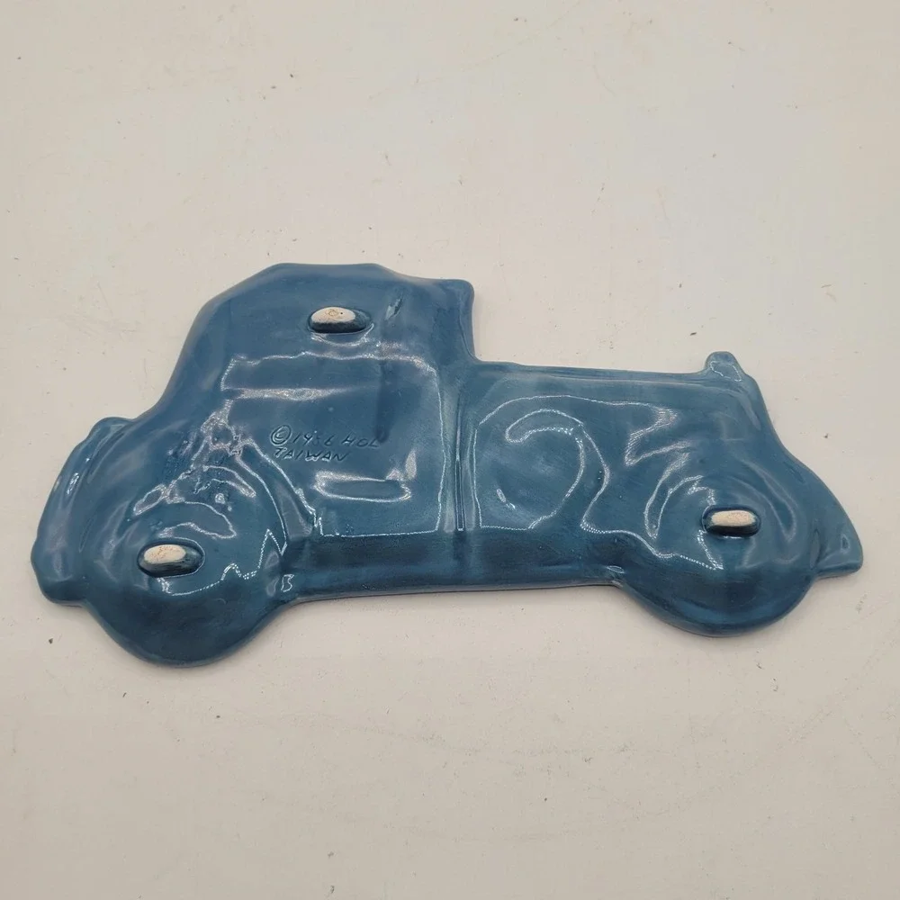 Vintage House of Lloyd Vintage Trinket Tray Plate Blue  Car Key‎ Holder 1986 HOL